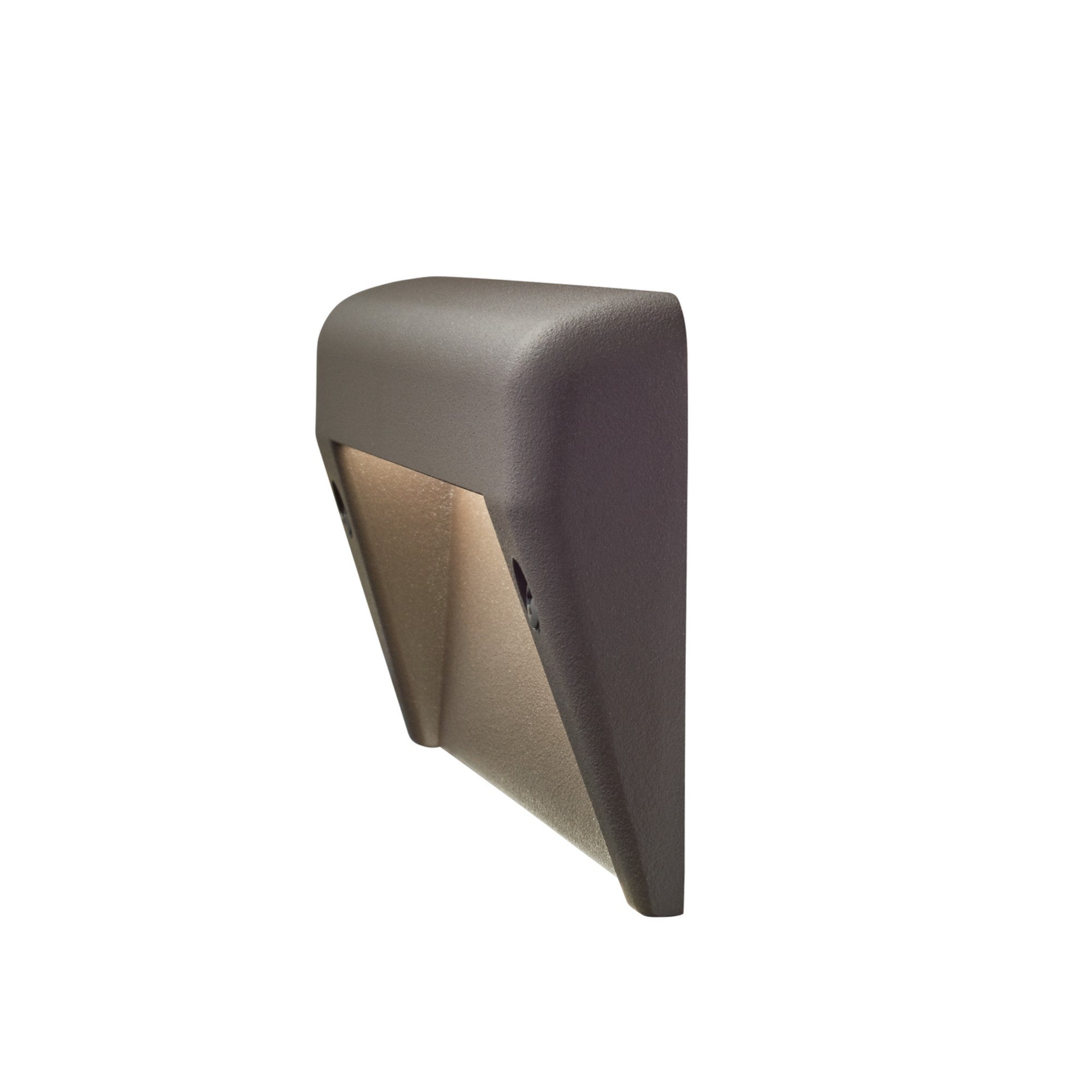12V 6 LED Surface Mount Step Light - 3000K Warm White - Textured Architectural Bronze Finish - Ideal for Stairs, Pathways & Outdoor Deck Lighting