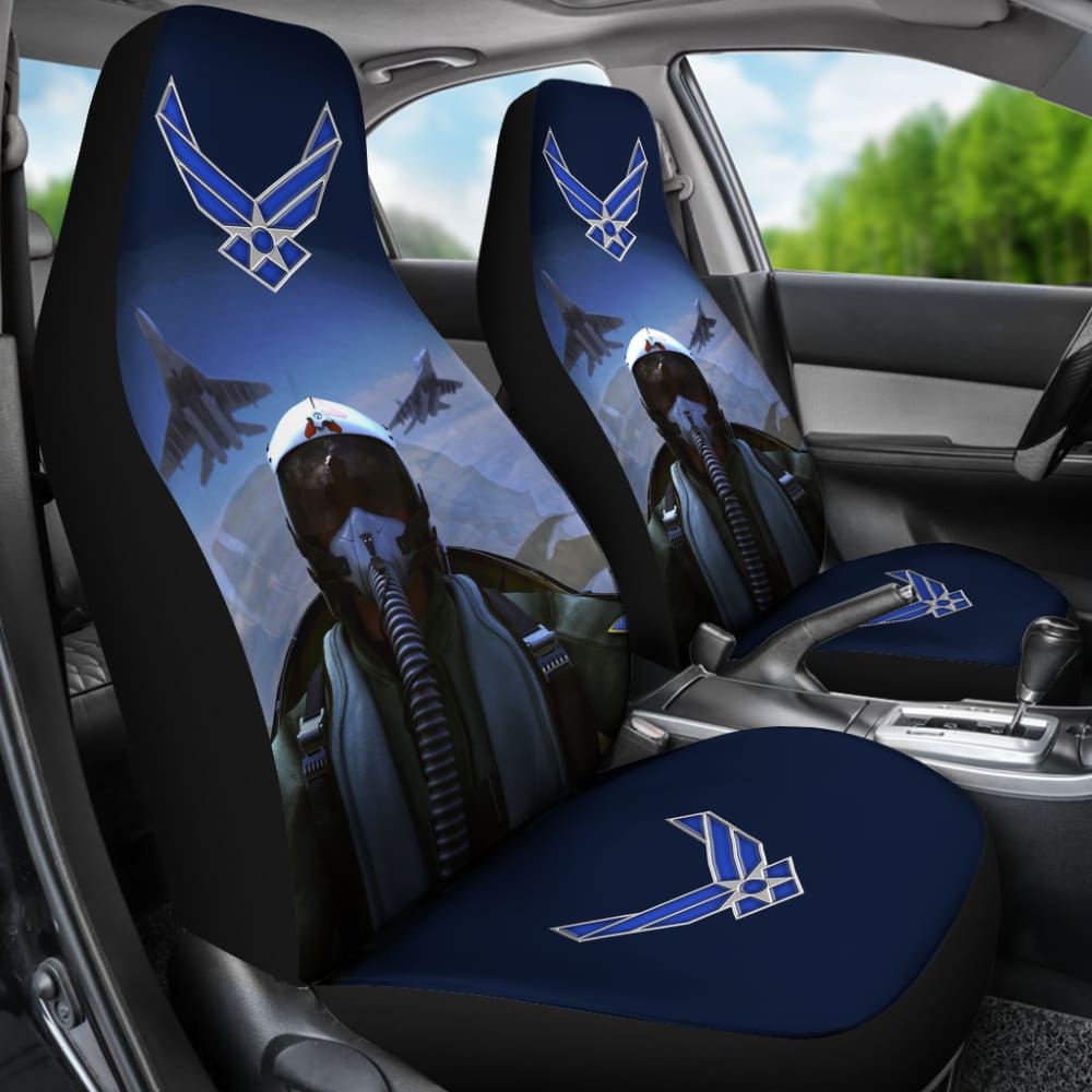 Premium US Air Force Custom Military Car Seat Covers - Durable & Stylish Car Accessories for Jeep, Truck & SUV - Perfect for Veterans, Military Enthusiasts & Patriotic Drivers