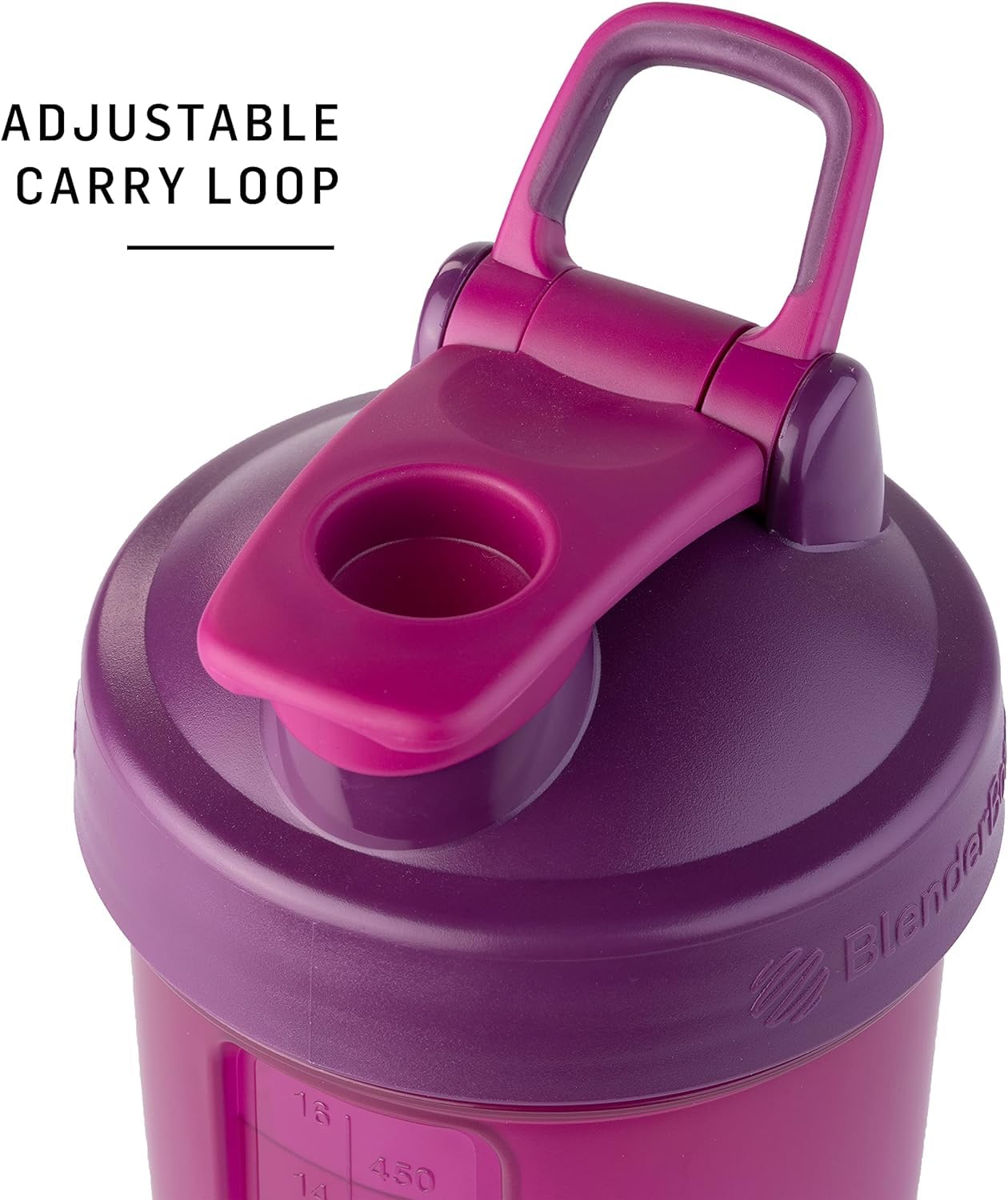 BlenderBottle Classic V2 ProStak Shaker Bottle with Pill Organizer - 22oz Protein Powder Mixer & Storage Container for Gym, Workout & Travel - Pink