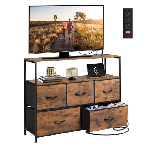 Rustic Brown Wood Grain Print