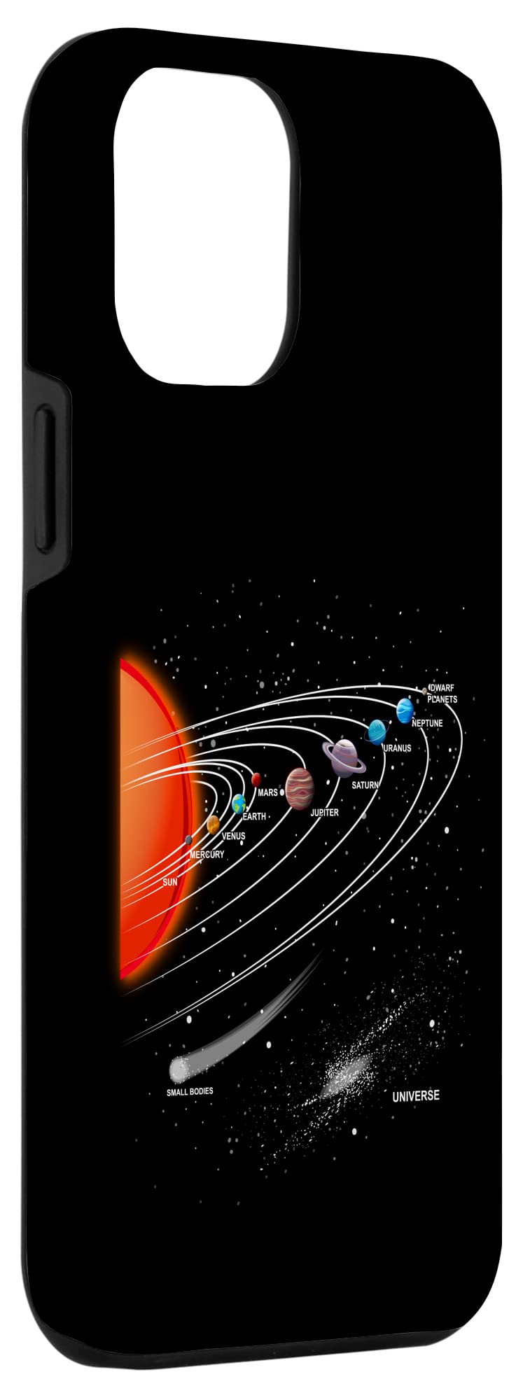 iPhone 12 Pro Max Case - Solar System Planets Astronomy Design - Premium Protective Phone Cover for Space Enthusiasts | Perfect for Daily Use, Travel & Gift Giving