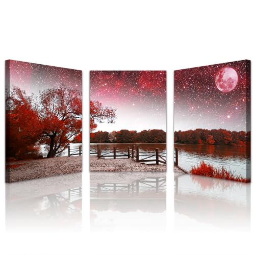 Red Landscape Hang Pictures