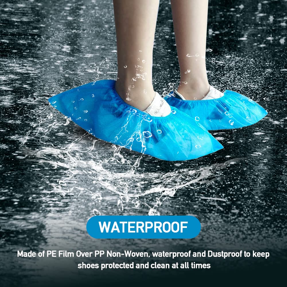 **SunLife Disposable Shoe Covers - 1000 Pack (500 Pairs) | Waterproof, Dustproof & Hygienic | Indoor & Outdoor Use | Durable Protection for Construction, Workplace & Home | Perfect for Hospitals, Clean Rooms & DIY Projects**