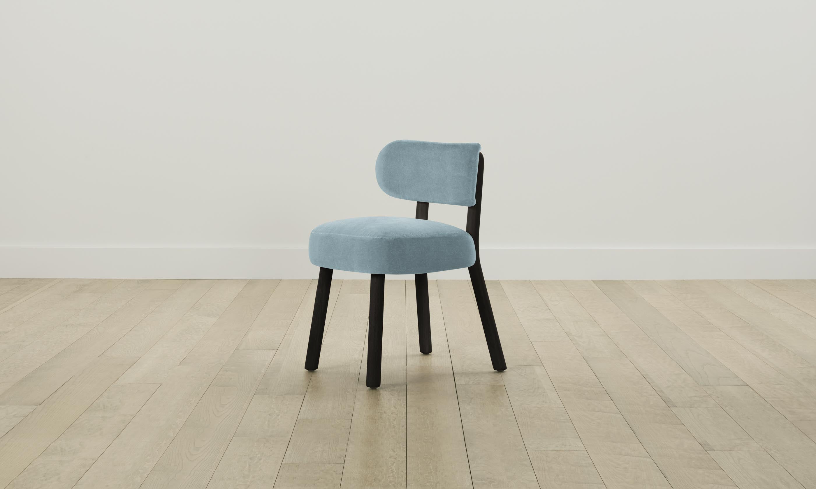 The Jane Dining Chair - Performance Velvet Upholstered Sky Blue Accent Chair for Kitchen, Dining Room & Home Decor - Perfect for Modern & Farmhouse Interiors