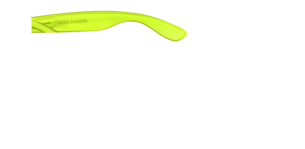 Knockaround Fort Knocks Custom Sunglasses - Neon Yellow Frame for Outdoor Sports & Casual Wear