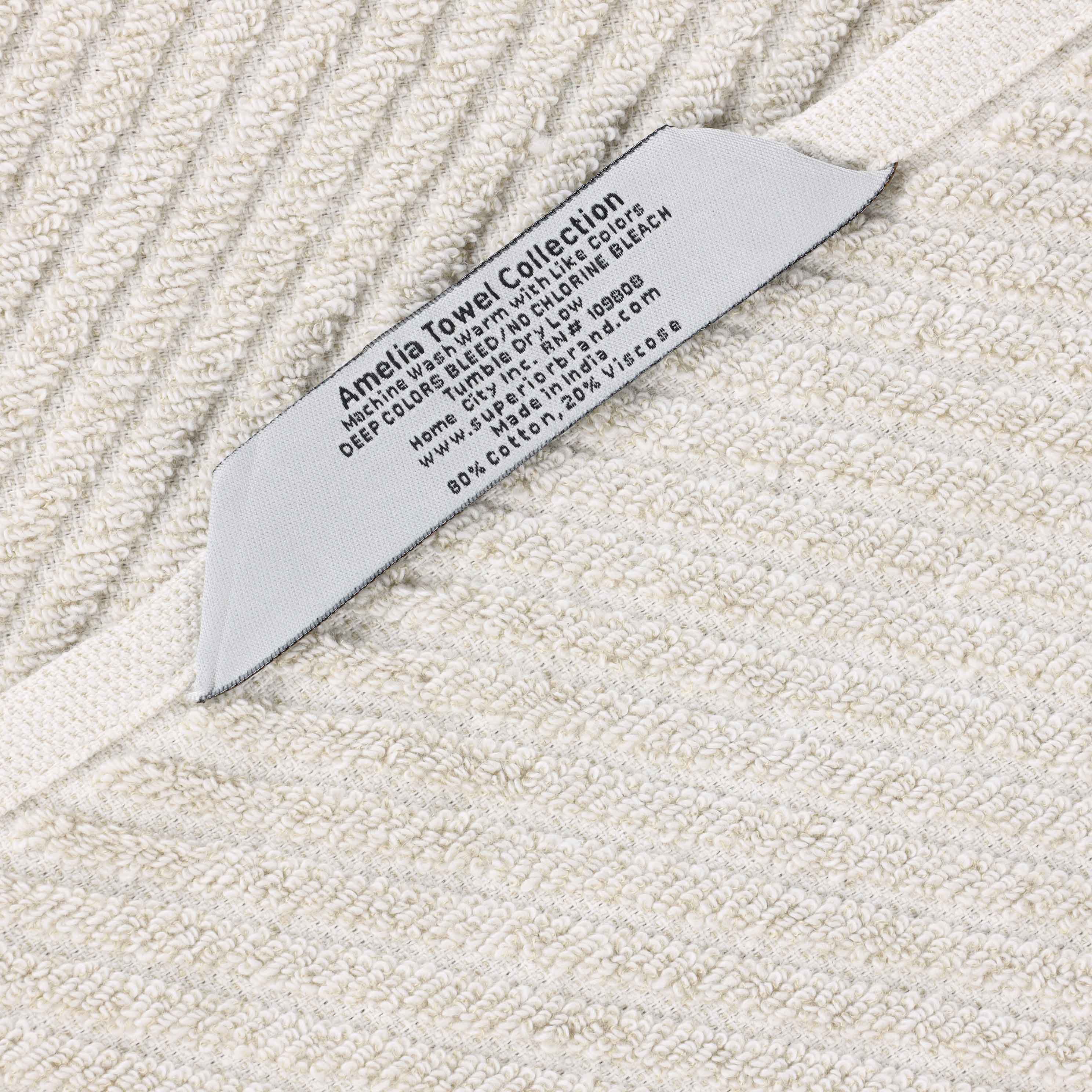 Amelia Cotton Blend Diagonal Stripes Bath Towels Set of 2 - Ultra Soft & Absorbent Large Bath Sheets for Spa, Beach & Luxury Bathroom Decor
