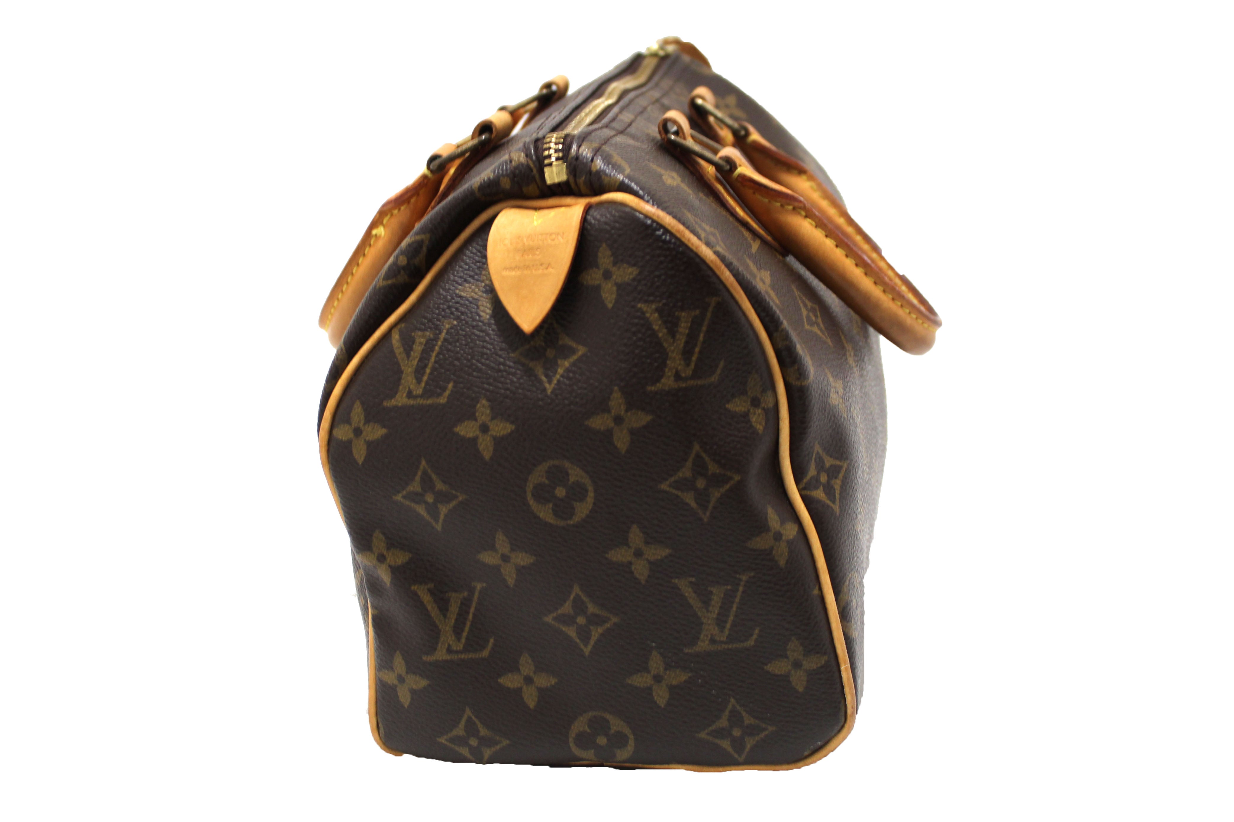 Authentic Louis Vuitton Speedy 25 Handbag - Classic Monogram Canvas Crossbody Purse for Women | Perfect for Work, Travel & Everyday Luxury Accessory