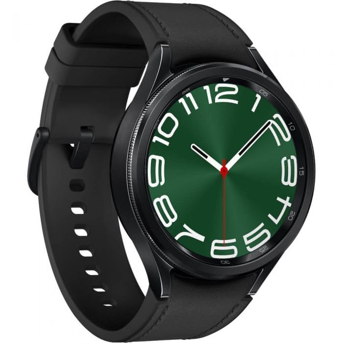 Samsung Galaxy Watch 6 Classic 47mm Smartwatch - Bluetooth 5.3, NFC, GPS, Fitness & Sleep Tracker, Black Stainless Steel (EU Model SM-R960) - Perfect for Workouts, Running & Everyday Wear