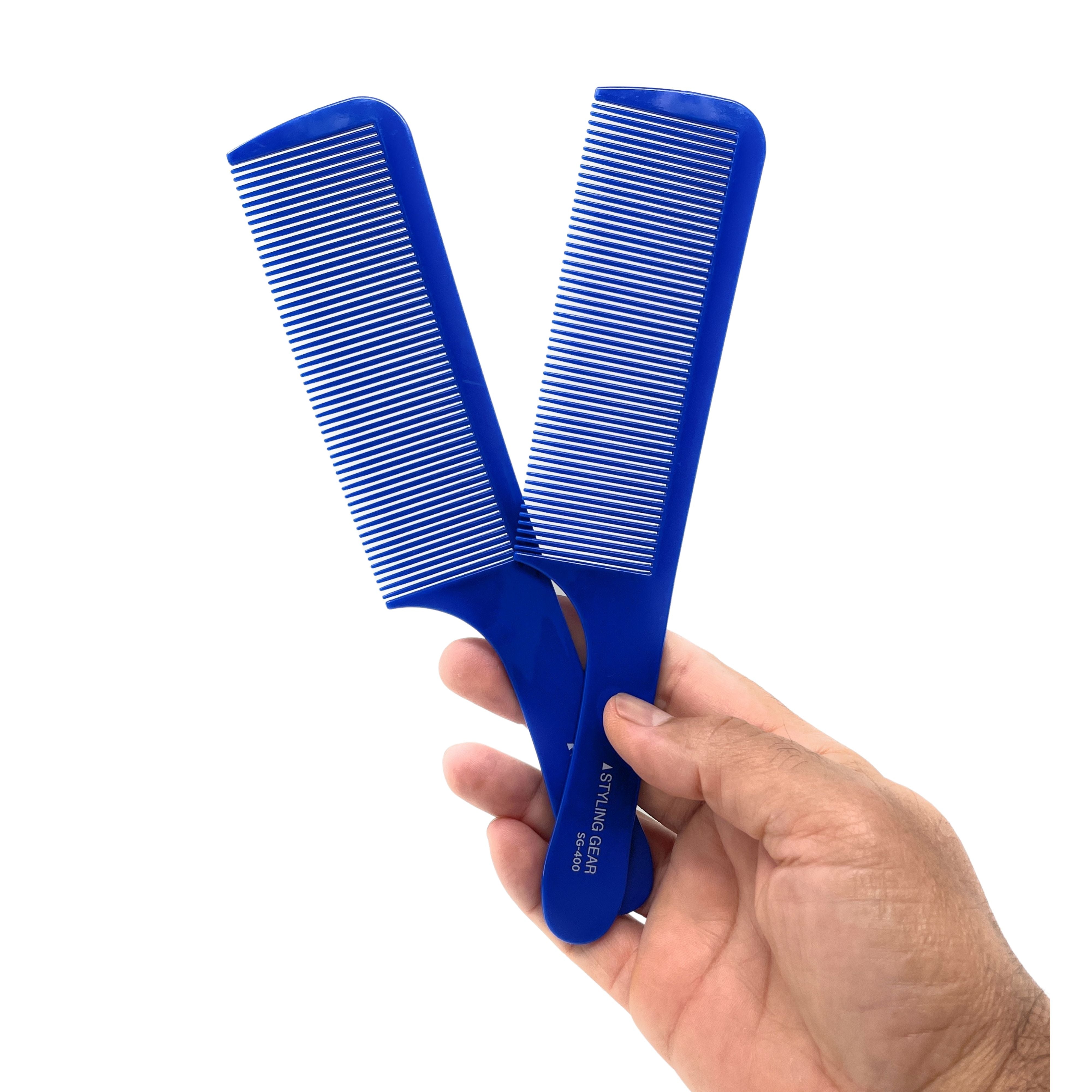 Professional Barber Combs for Clipper Cutting, Styling & Blending Fades - 2 Pack | Durable Hair Cutting Tools for Salon & Home Use | Perfect for Men's Grooming, Fade Haircuts & Styling