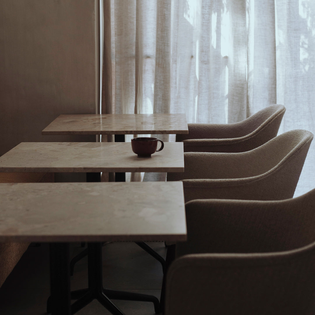 Harbour Column Rectangular Dining Table with Star Base - Perfect for Modern Dining Room, Kitchen, and Restaurant Settings