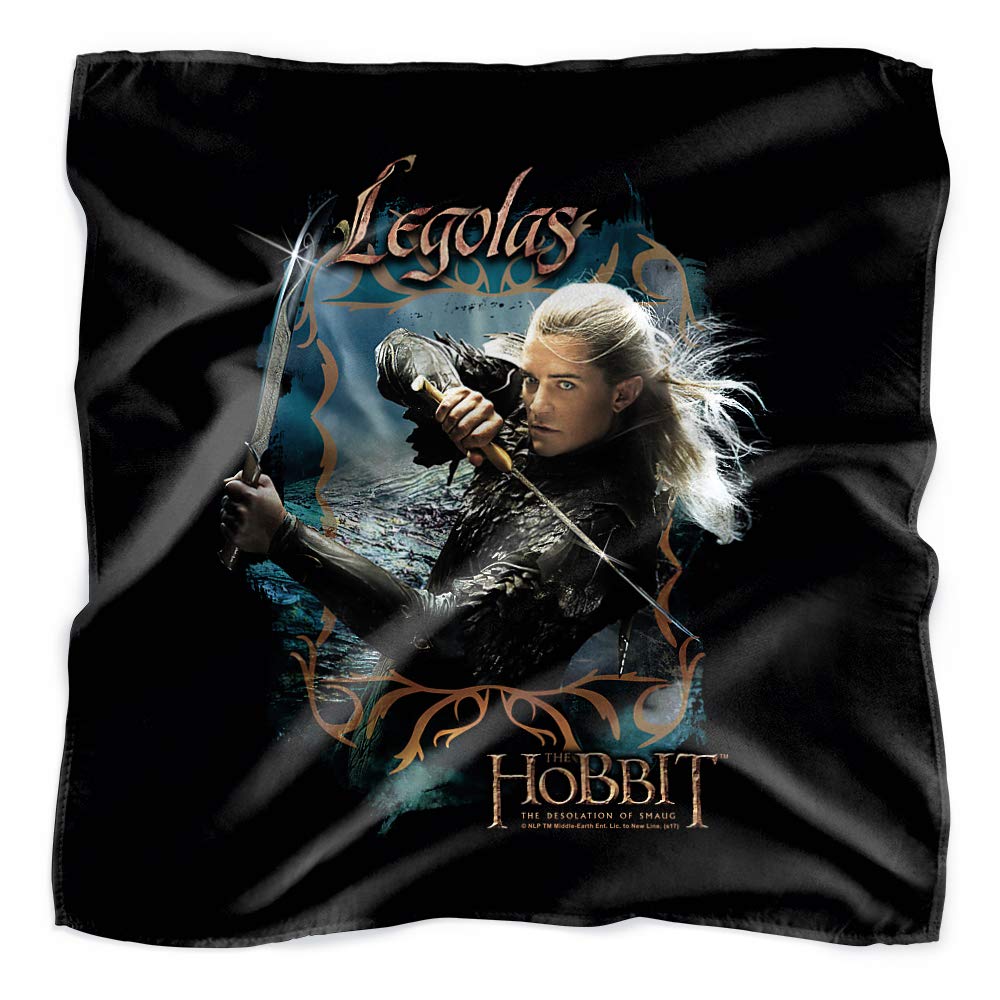 The Hobbit Legolas Knives Bandana - 21x21 Inch Cotton Scarf for Cosplay, Halloween & Fantasy Costume Accessories - Perfect for Lord of the Rings Fans & Medieval Themed Events