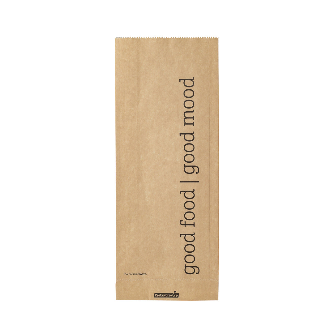 Eco-Friendly Kraft Paper Foil Bags with Bon Appetit Print - Pint Size (4.5