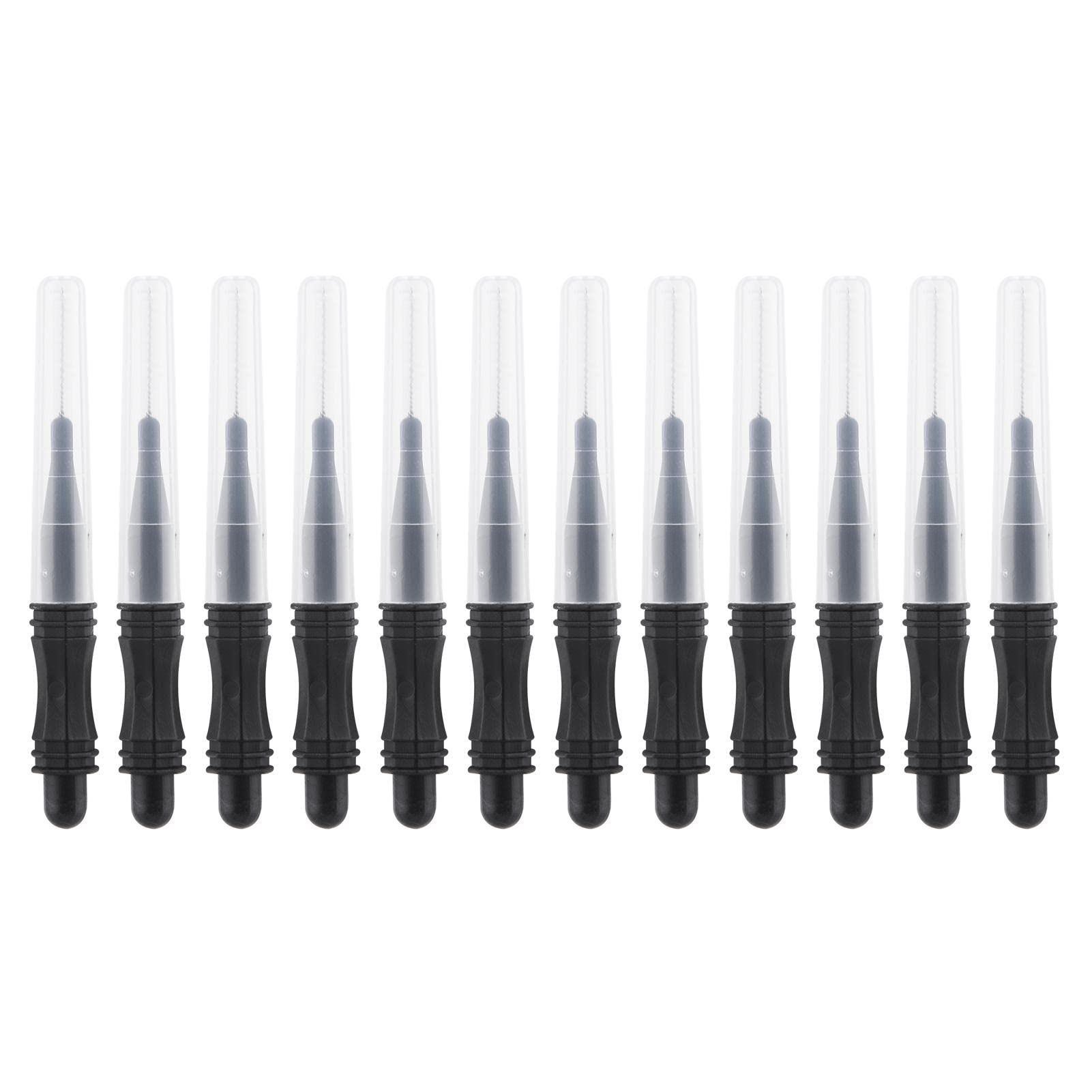 12pcs Micro Eyebrow Brush Set with Cap - Professional Brow Lamination & Eyelash Spoolie Brushes - Lash Filler & Lift Tools for Eyebrow & Eyelash Extensions (White) - Perfect for Salon, Home Use & Professional Makeup Artists