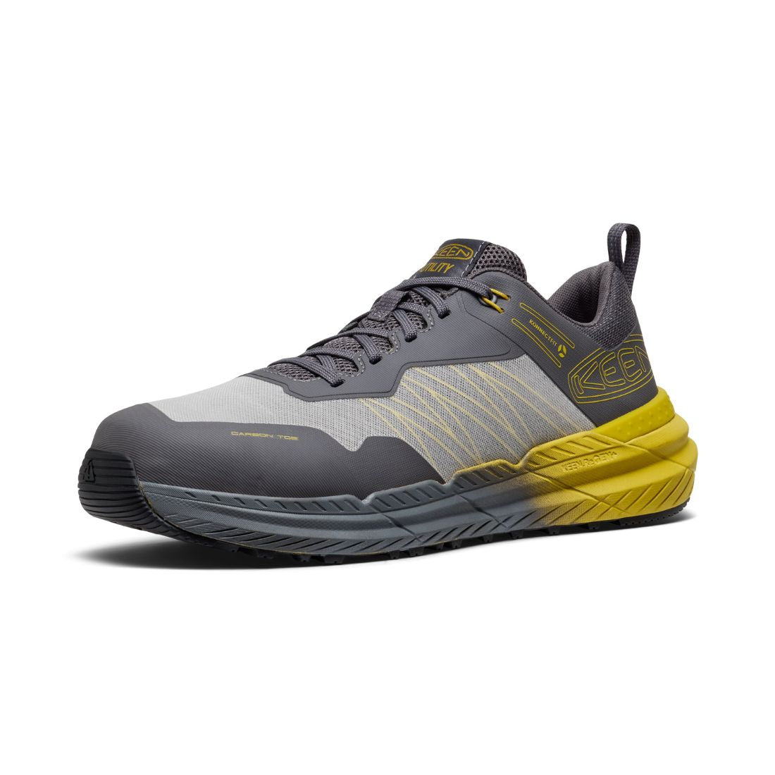 Keen Speedworks Men's Composite Toe Athletic Work Shoes - Lightweight Safety Footwear for Construction & Warehouse - OSHA Approved for Workplace Protection