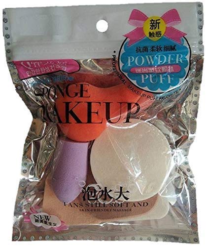 Premium BLUSH BRUSH & Makeup Sponge Set of 6 - Soft Beauty Blender Puff for Flawless Foundation & Powder Application (Colors May Vary) | Perfect for Professional Makeup Artists & Daily Beauty Routine