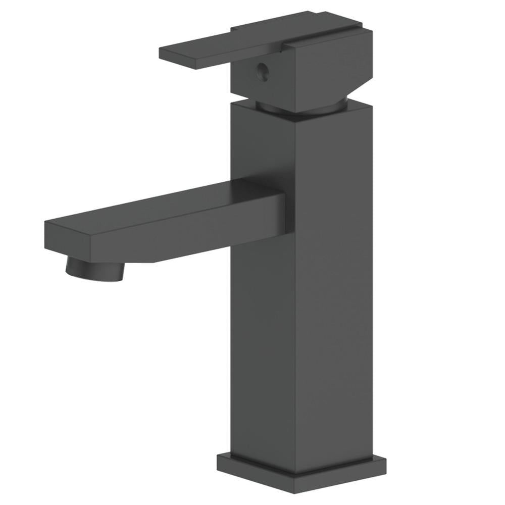 ZLINE Autograph Edition Matte Black Spooner Bathroom Faucet - Modern Single Hole Deck Mount Bathroom Sink Faucet with Lever Handle for Contemporary Home & Luxury Hotel Bathroom Renovation