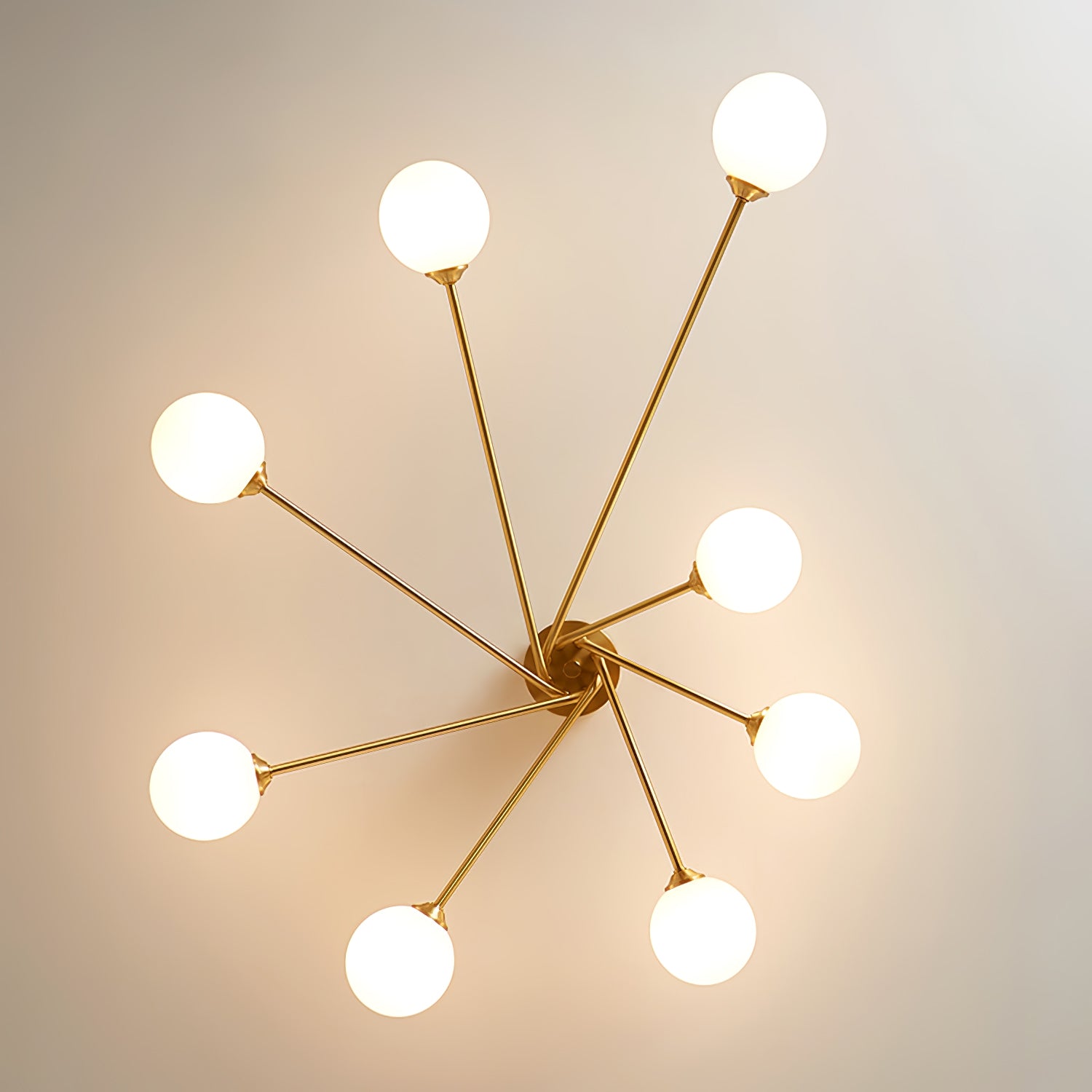 Modern Morella Ball Ceiling Light Fixture - Elegant Glass Globe Pendant Lighting for Living Room, Bedroom, Dining Room & Kitchen - Dimmable LED Chandelier for Home Decor
