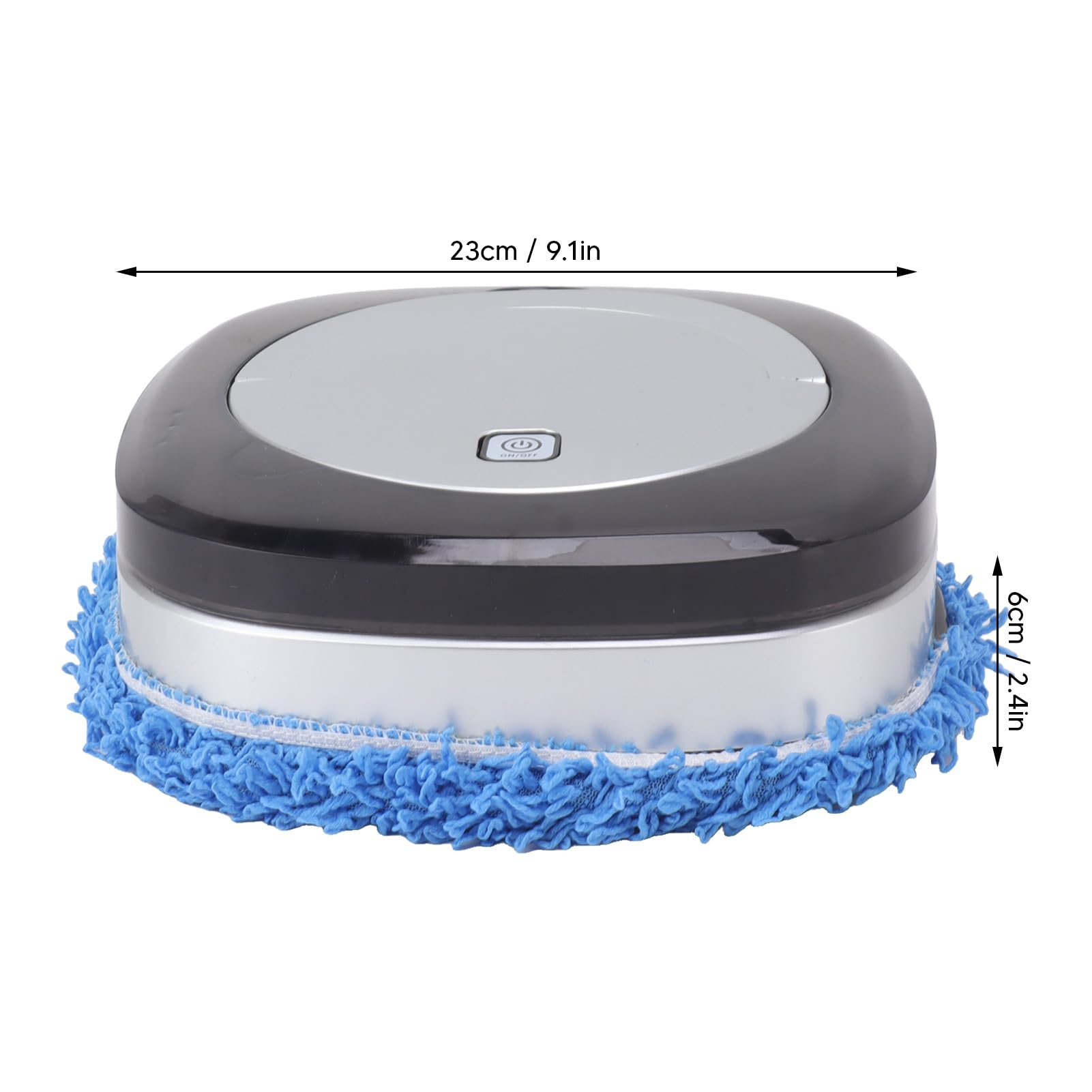 TOPINCN Robot Vacuum and Mop Combo - Smart Robotic Cleaner with Scheduling for Pet Hair, Hard Floors & Carpets - Perfect for Home Cleaning & Pet Owners (Silver)