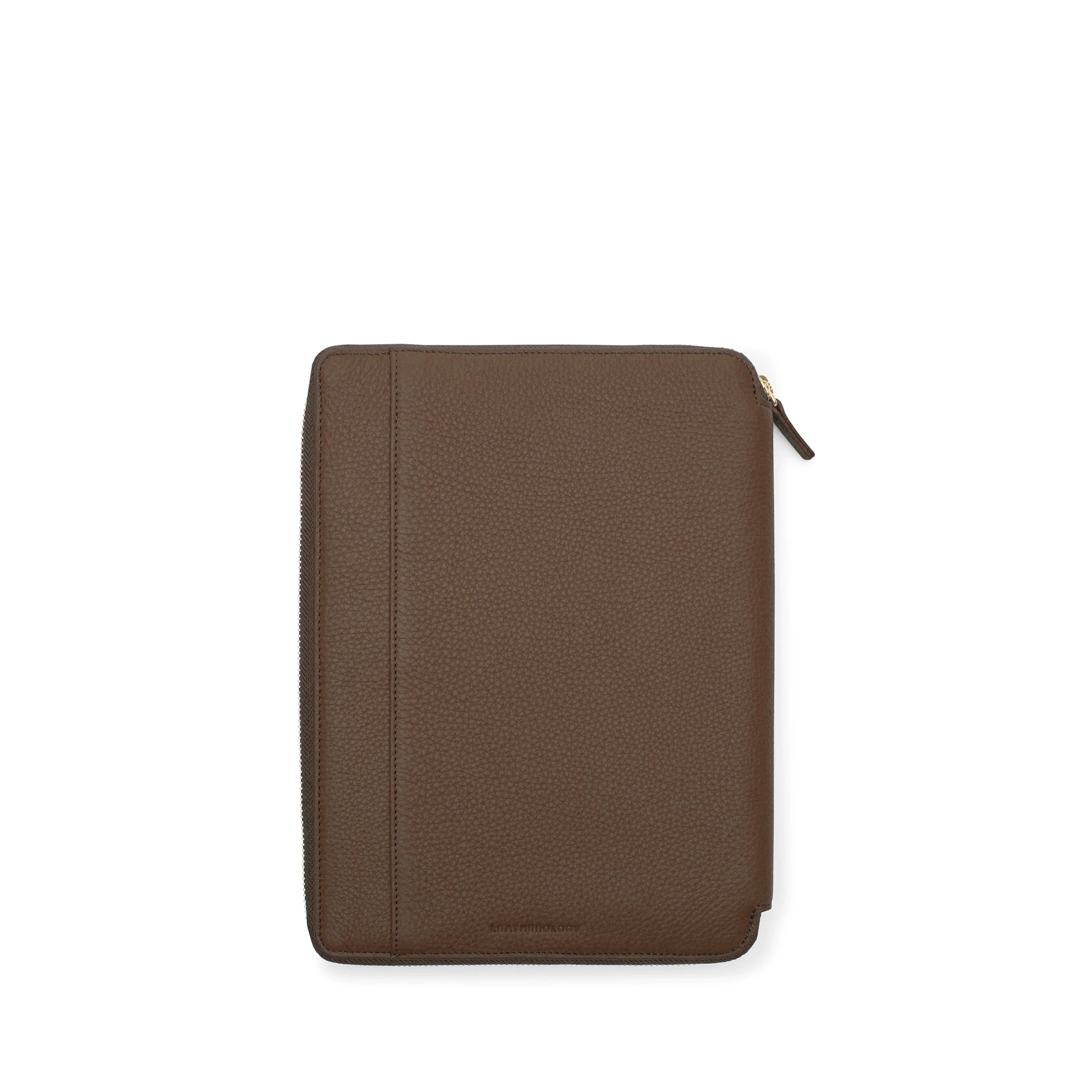 Premium A5 Leather Zippered Journal Notebook - Cocoa Brown for Writing, Sketching & Travel | Perfect Gift for Writers, Students & Professionals