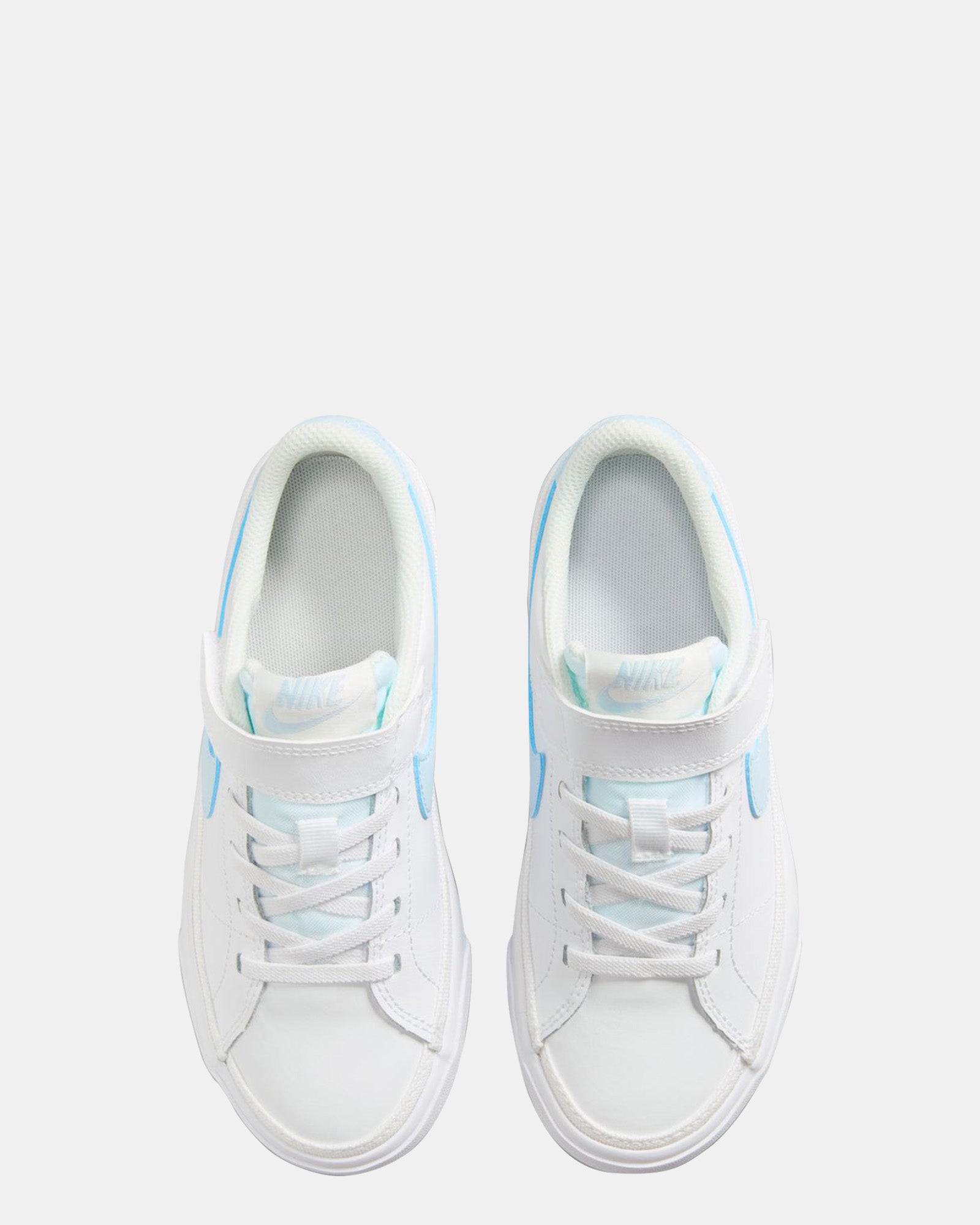 Nike Court Legacy Pre School Sneakers - White/Blue Tint/Sail - Comfortable Kids Shoes for School, Play & Everyday Wear