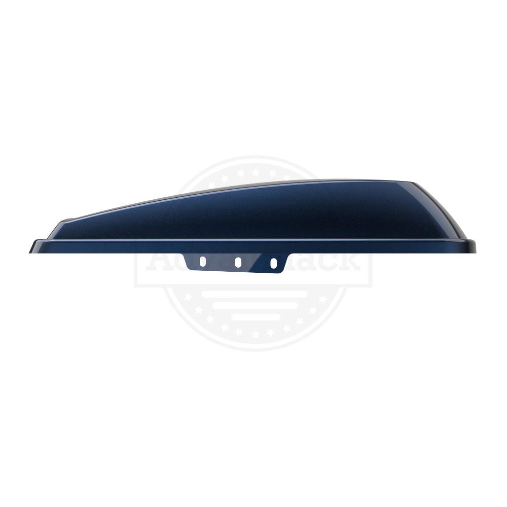 Premium Moto Onfire Saddlebag Lids for Harley Touring, Street Glide & Road Glide Special (2014-2020) - Midnight Blue | Durable Motorcycle Luggage Accessories for Long Rides & Road Trips