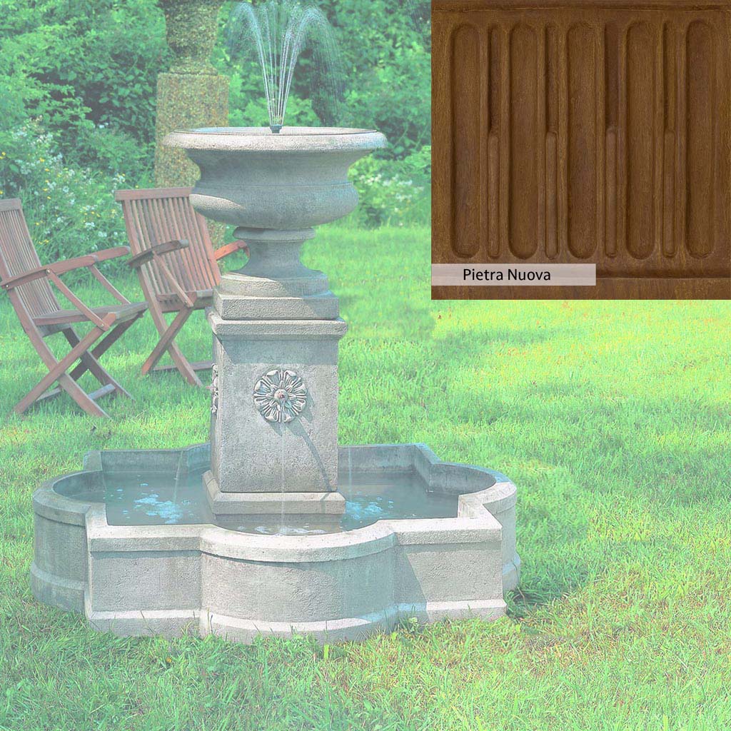 Campania International Palazzo Urn Fountain - Classic Outdoor Garden Water Fountain for Patio, Yard & Landscape Decor | Perfect for Mediterranean & Italian Style Gardens