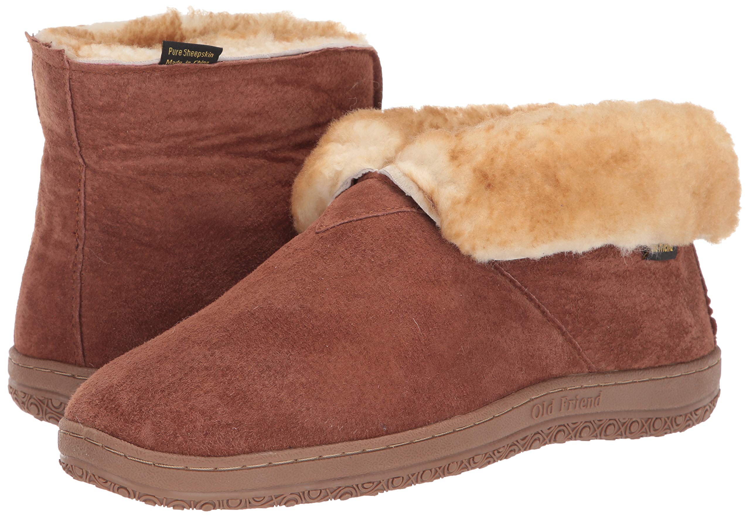 Old Friend Men's Comfortable Memory Foam House Slippers - Soft Indoor Slippers for Men with Arch Support - Perfect for Home, Lounge & Relaxation