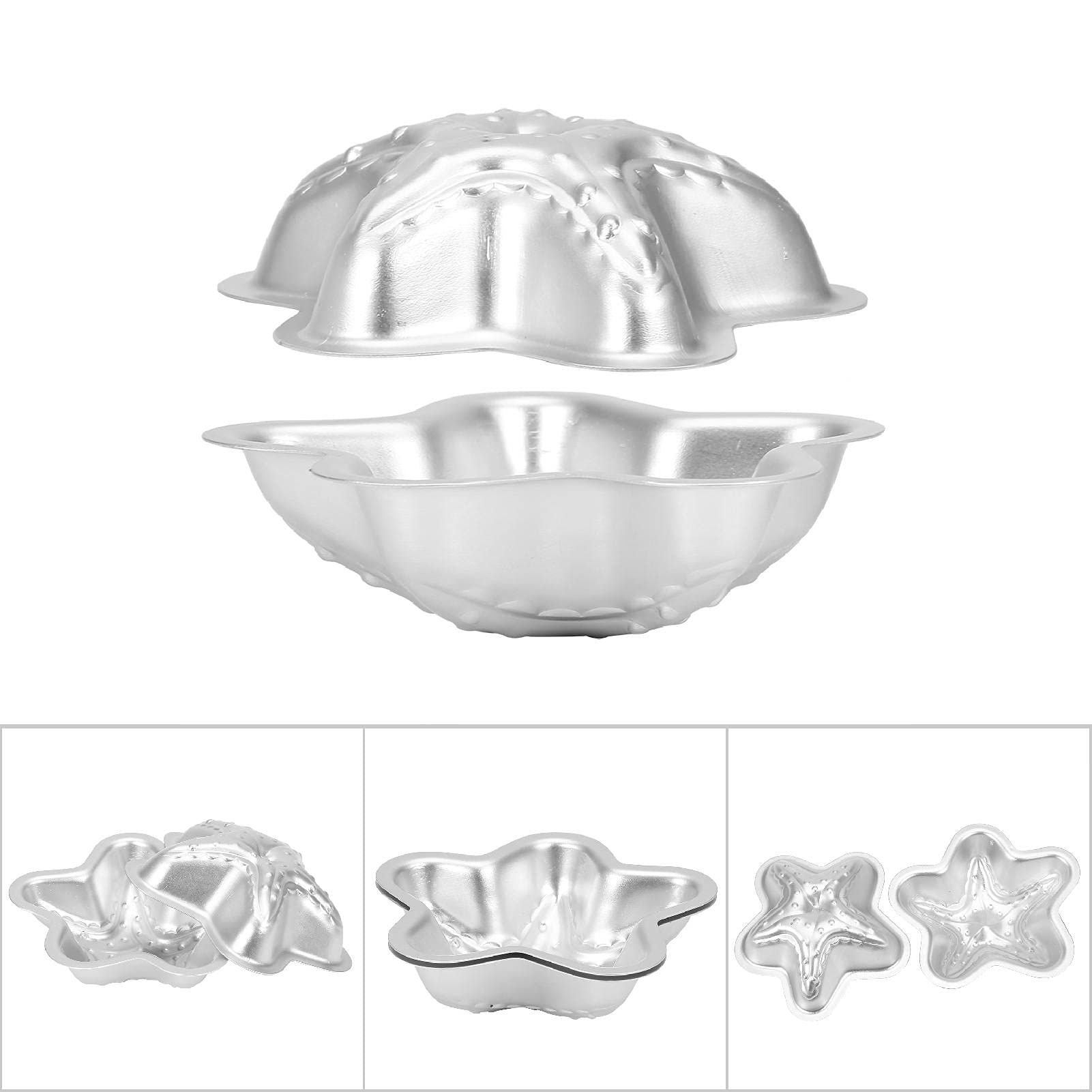 2PCS DIY Bath Bomb Kit with Press - Make Your Own Fizzy Bath Bombs at Home, Includes Sea Star Shaped Mold for Spa & Gift Making - Perfect for Relaxation, Birthday Gifts & Self-Care Nights