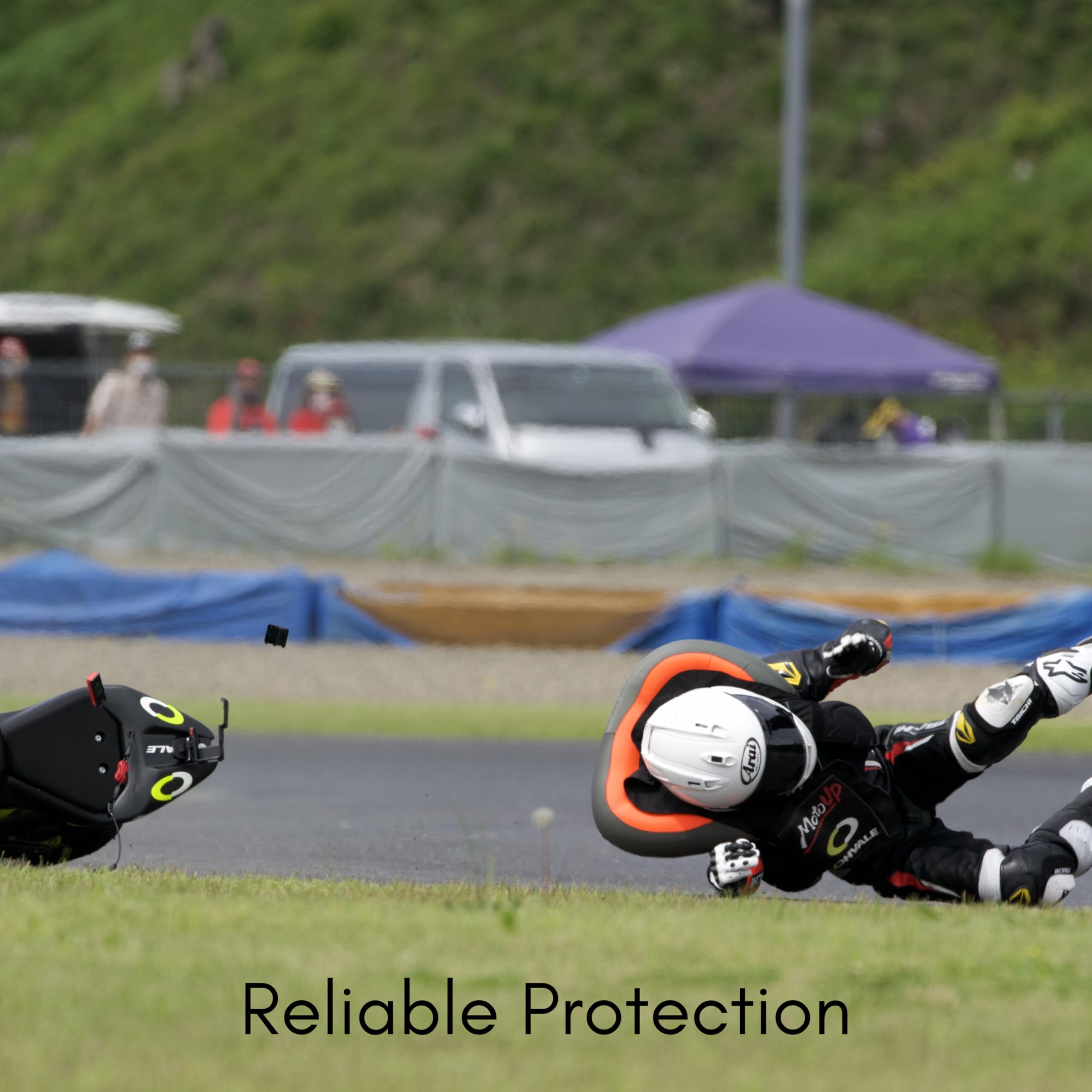 Hit-Air RS-1 Inflatable Racing Air Vest for Motorcycle Track Riders - CE Certified Safety Gear with Head & Neck Protection - Perfect for Racing, Track Days & High-Speed Riding