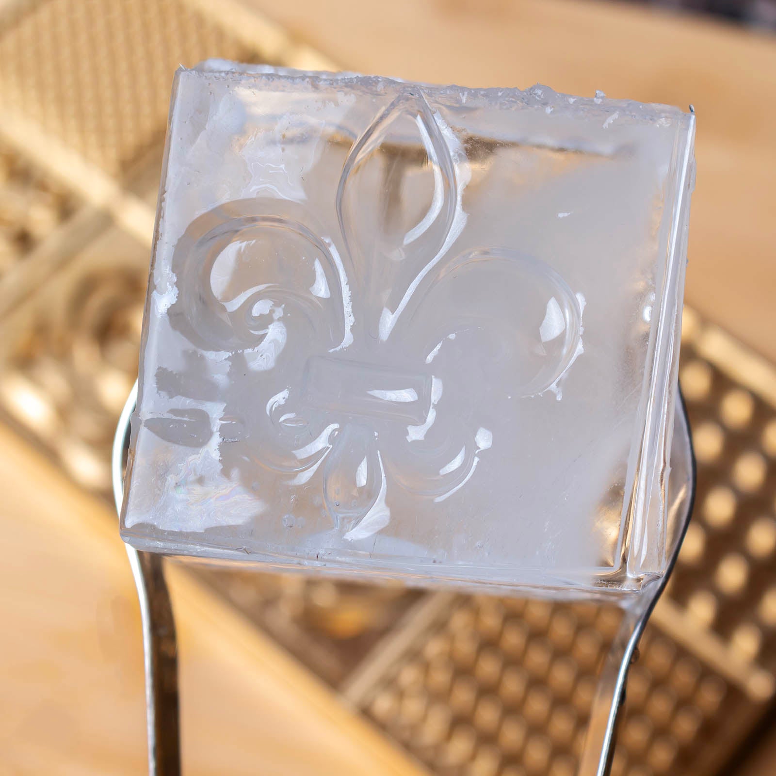 BarConic® Premium Brass Ice Mold Tray - 8 Unique Design Shapes for Whiskey, Cocktails & Drinks - Perfect for Home Bars, Parties & Gift Giving (4