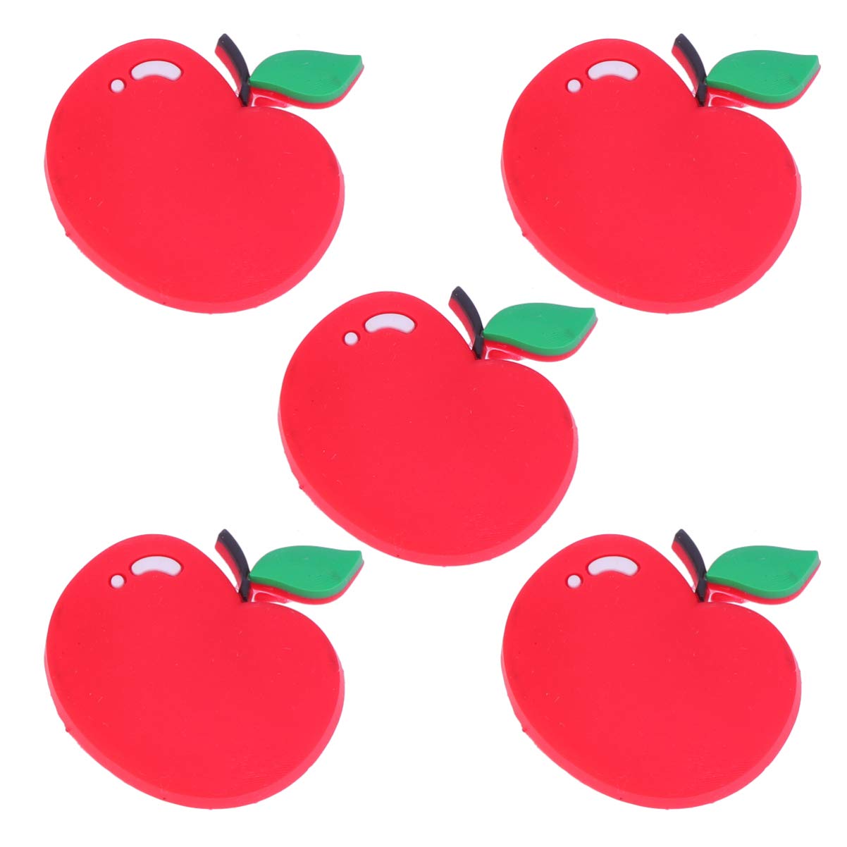 10pcs 3D Fruit Refrigerator Magnets Set - Apple Shaped Educational Toys for Toddlers, Fun Fridge Decor & Learning Tool for Kids' Kitchen Play