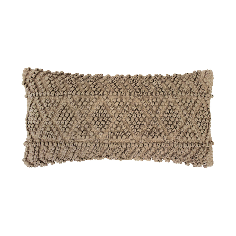 Glenelg Almond Long Filled Cushion - Soft & Comfortable Decorative Throw Pillow for Sofa, Bed, Living Room - Perfect for Home Decor & Relaxation