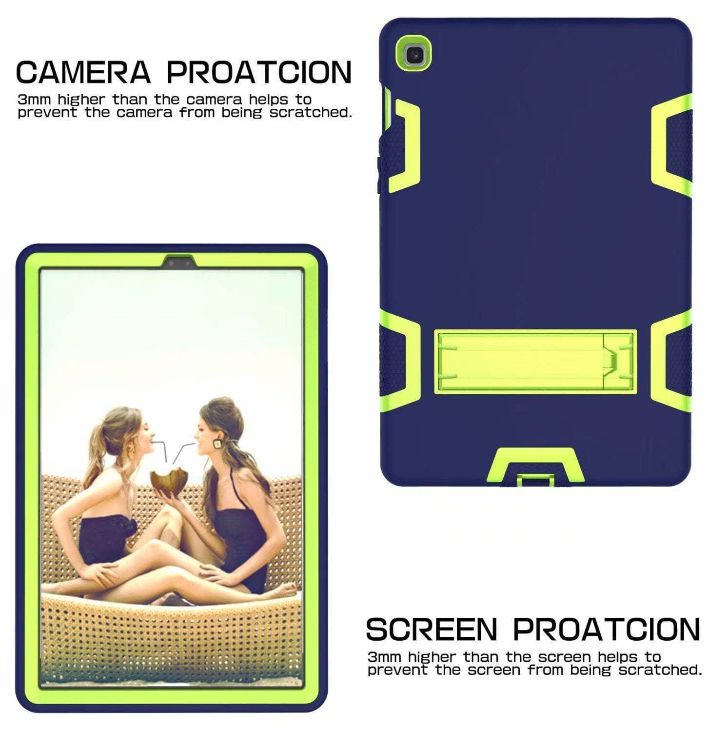 Shockproof Heavy Duty Full Protection Case for Samsung Galaxy Tab A 10.1 2019 (T510/T515) - 360° Protection with Silicone Cover & Hard Stand - Perfect for Kids, Travel, and Outdoor Use