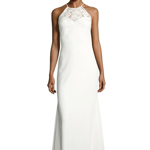Badgley Mischka Julianne Wedding Gown - Elegant Lace Bridal Dress for Beach, Church & Formal Ceremonies