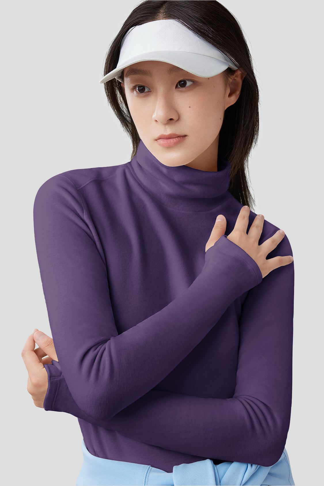 ThermaFlex Women's Slim Fit High Warmth Turtleneck Top - Winter Thermal Base Layer for Outdoor Activities & Cold Weather Fashion