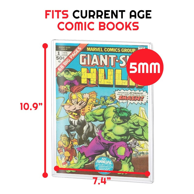 Premium Comic Book Top Loaders - Acid-Free Protection for Modern Comics (2023 Edition) | Perfect for Collecting, Grading & Displaying Valuable Comics