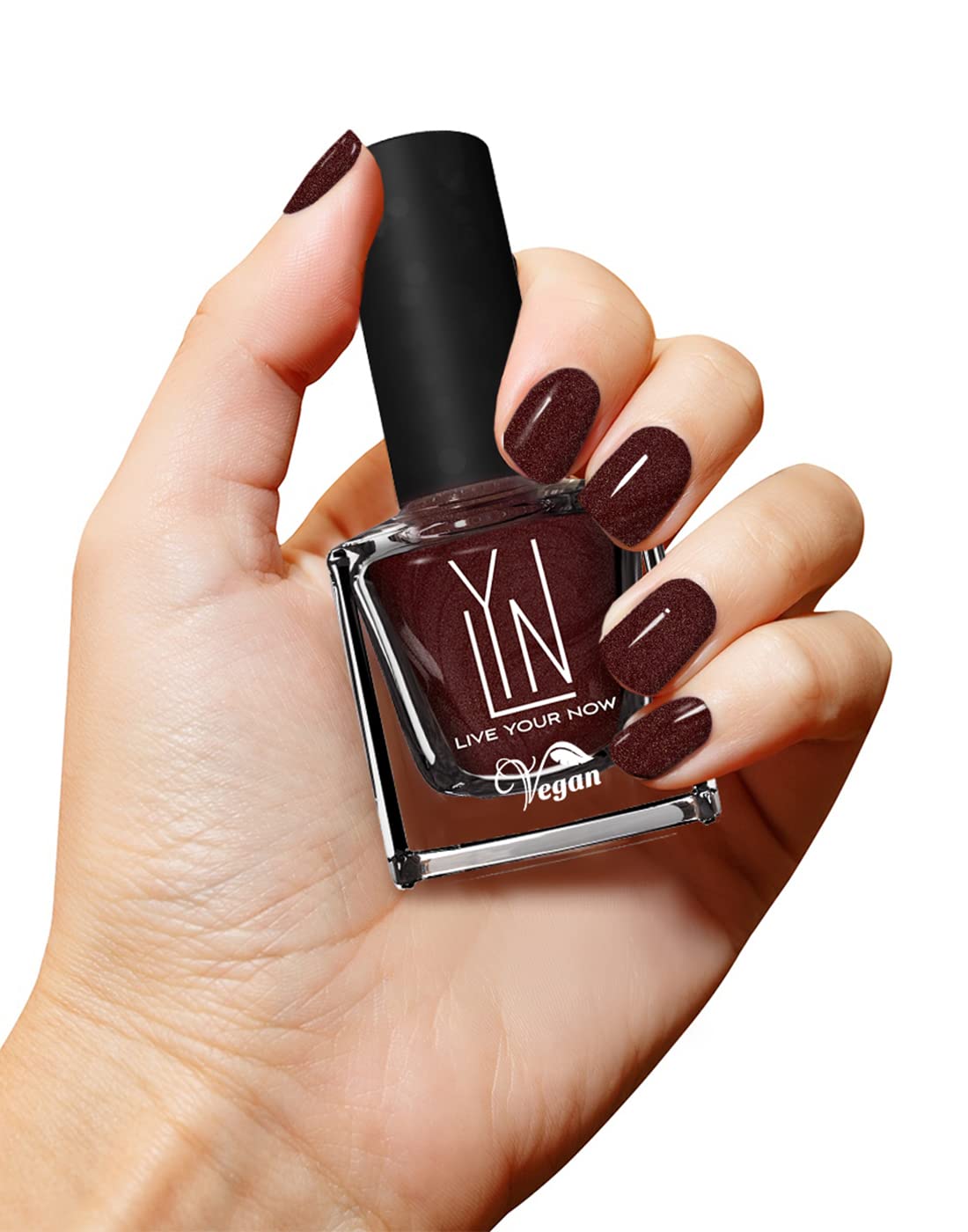 LYN Long Lasting Fast Dry Non Toxic Vegan & Cruelty Free Nail Polish Set - 2 Colors (Let's Toast & Pop Champagne) for Manicures, Pedicures, and Special Occasions