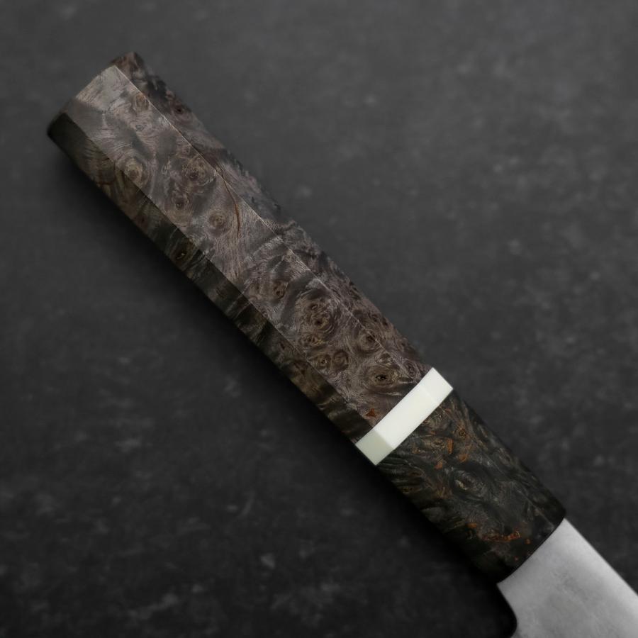 Premium Santoku Knife 180mm - VG-10 Damascus Steel Blade with Maple Wood Handle - Perfect for Slicing, Dicing & Chopping Vegetables, Meat & Fish - Japanese Kitchen Knife for Home Chefs & Cooking Enthusiasts