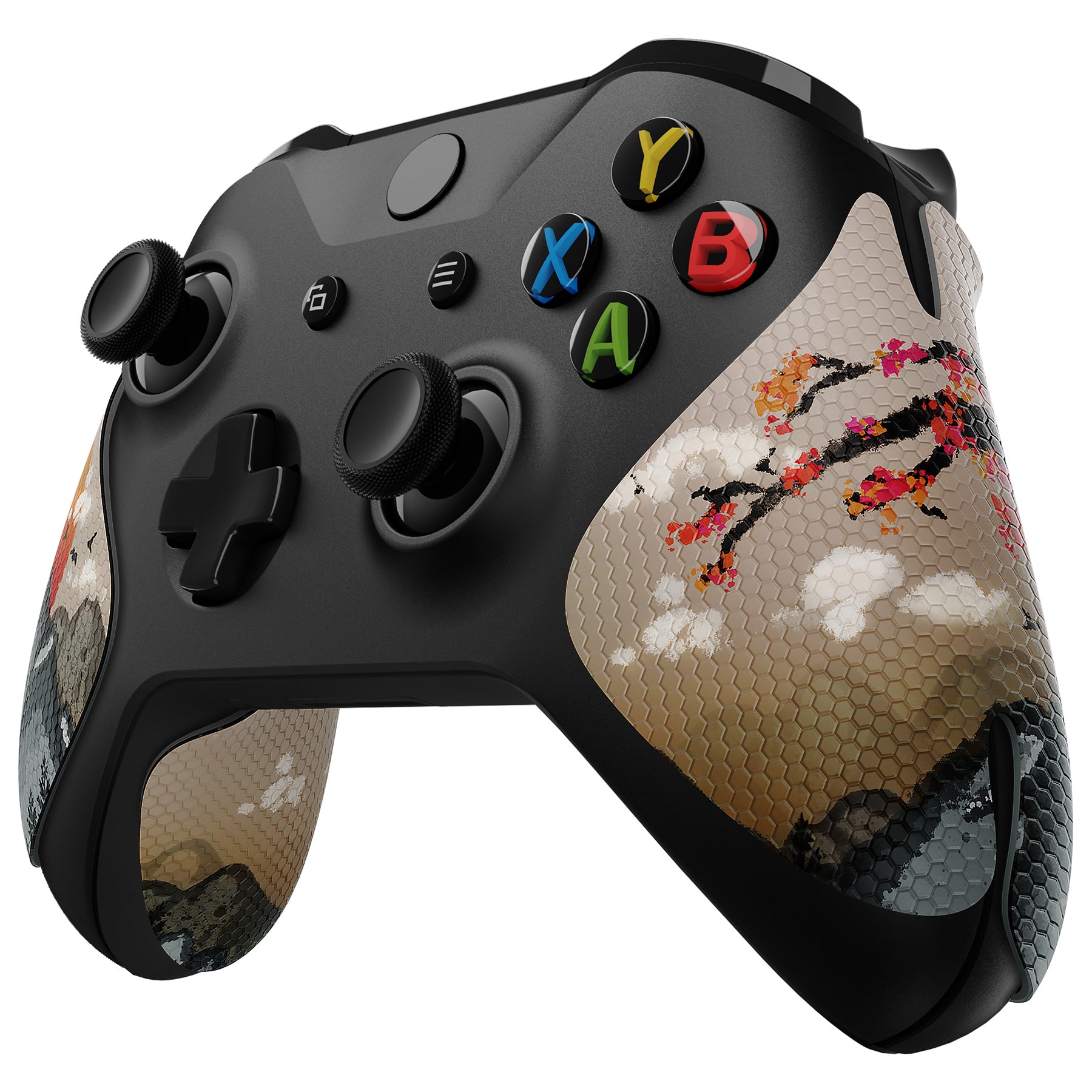 eXtremeRate Anti-Slip Sweat-Absorbent Controller Grip for Xbox One S & X - Professional Textured Soft Rubber Handle Pads - Enhanced Gaming Comfort for Long Play Sessions - GX00169