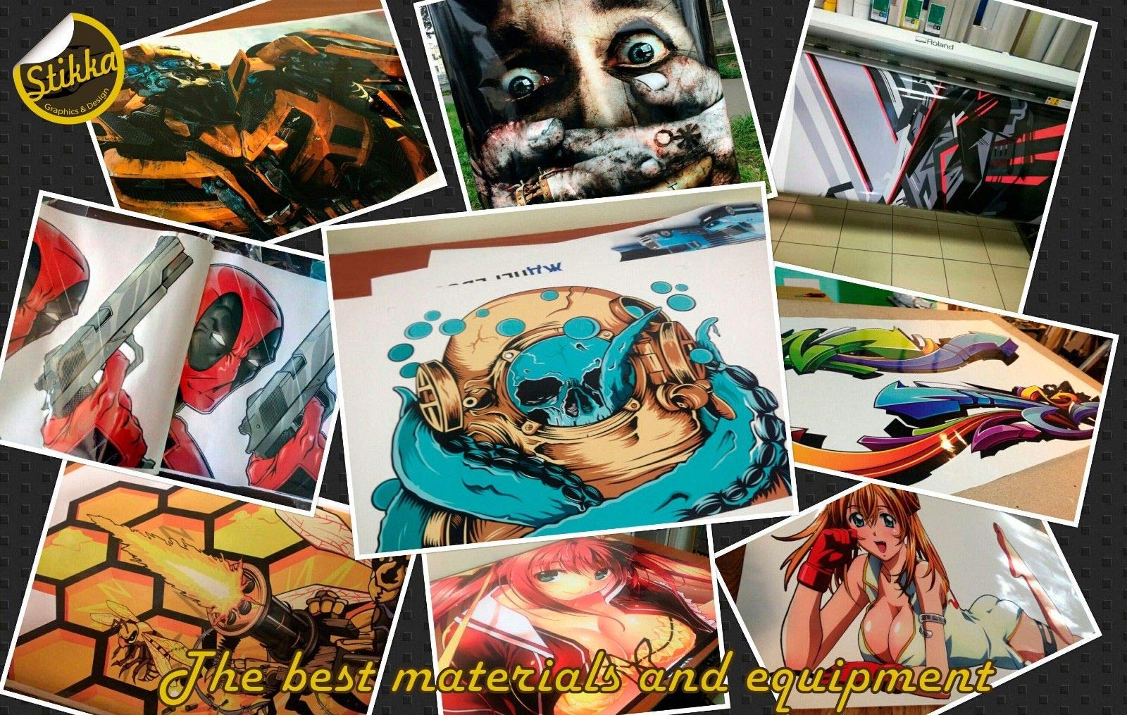 Premium Vinyl Car Hood Wrap - Full Color Venom Graphic Decal Sticker 59