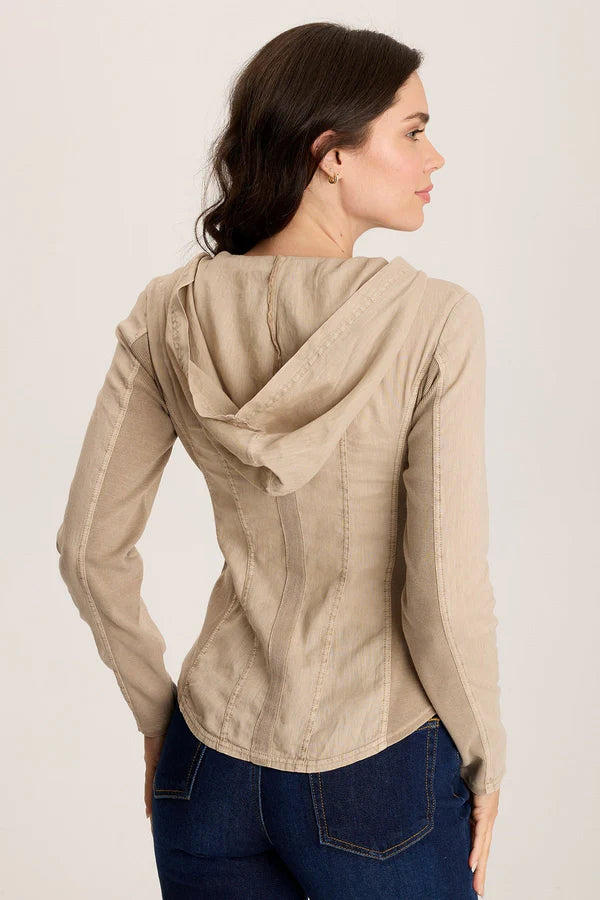 Balvino Women's Linen Ruched Cord Jacket - Lightweight Summer Blazer for Casual & Office Wear - Tanglewood Collection | Perfect for Beach Cover-ups, Date Nights & Business Meetings