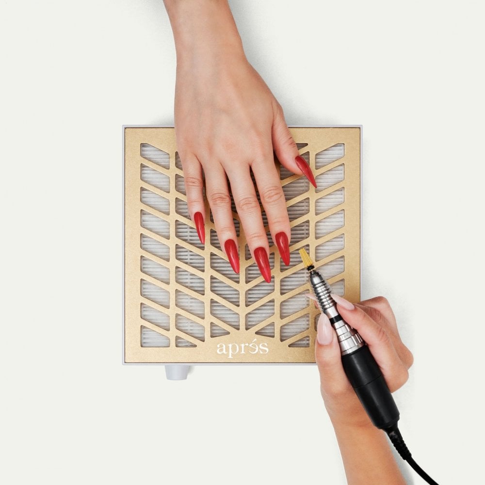 Apres Dust Collector 2.0 Cordless Nail Drill System - Professional Dust-Free Manicure & Pedicure Kit for Salon & Home Use | Perfect for Gel Polish Removal, Acrylic Nails & Nail Art