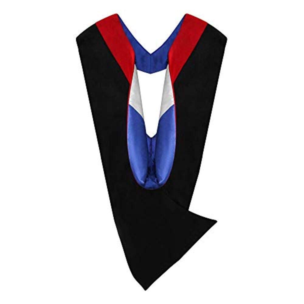 Clerkmans Custom Deluxe Graduation Hood for Bachelor, Master & PhD - Premium Academic Regalia for Graduation Ceremonies & Formal Events