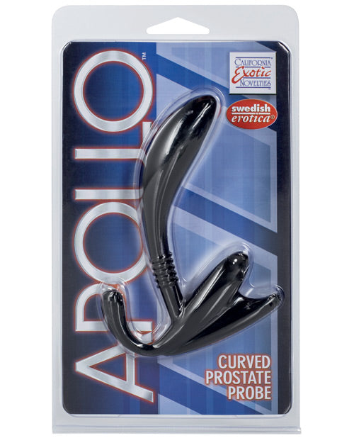 Apollo Curved Prostate Massager for Men - Black G-Spot Stimulator | Adult Pleasure Toy for Enhanced Male Orgasms | Perfect for Solo Play & Couples Intimacy
