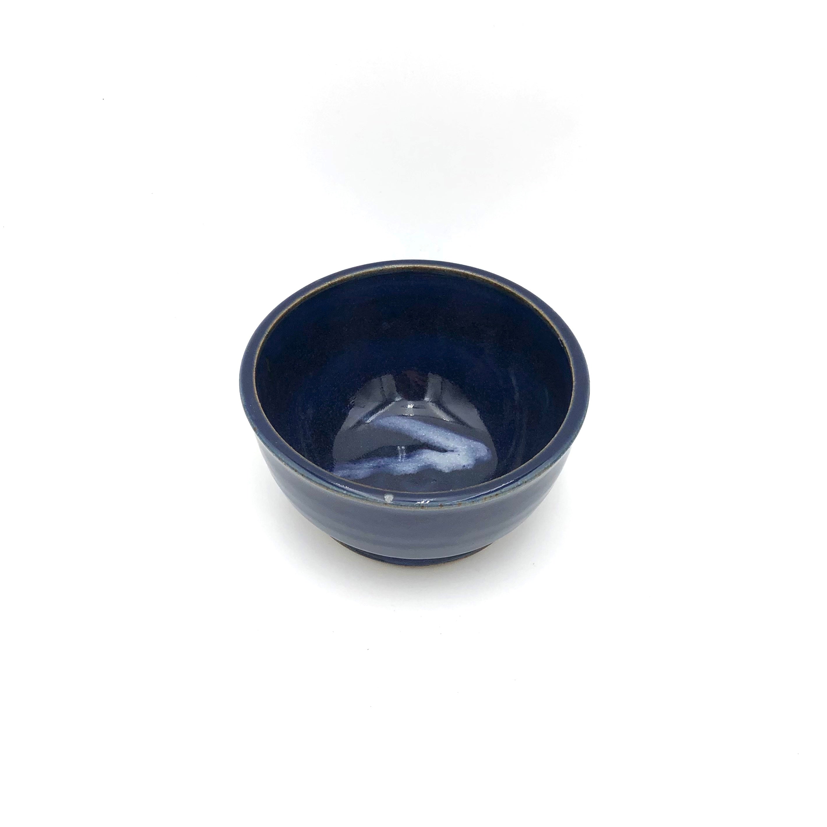 Premium Coburn Cereal Bowl - Dark Blue with Splash Design - Durable Porcelain Breakfast Bowl for Cereal, Soup, Salad - Perfect for Home, Office & Restaurant Use