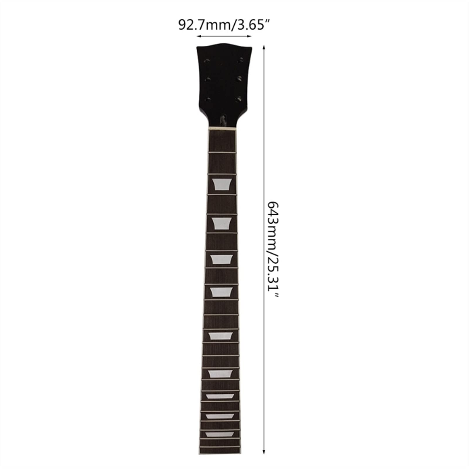 22 Fret Maple Electric Guitar Neck with Rosewood Fretboard - Smooth Edge Replacement Part for DIY Guitar Repair (Color: Yellow) - Perfect for Rock, Blues & Metal Performances