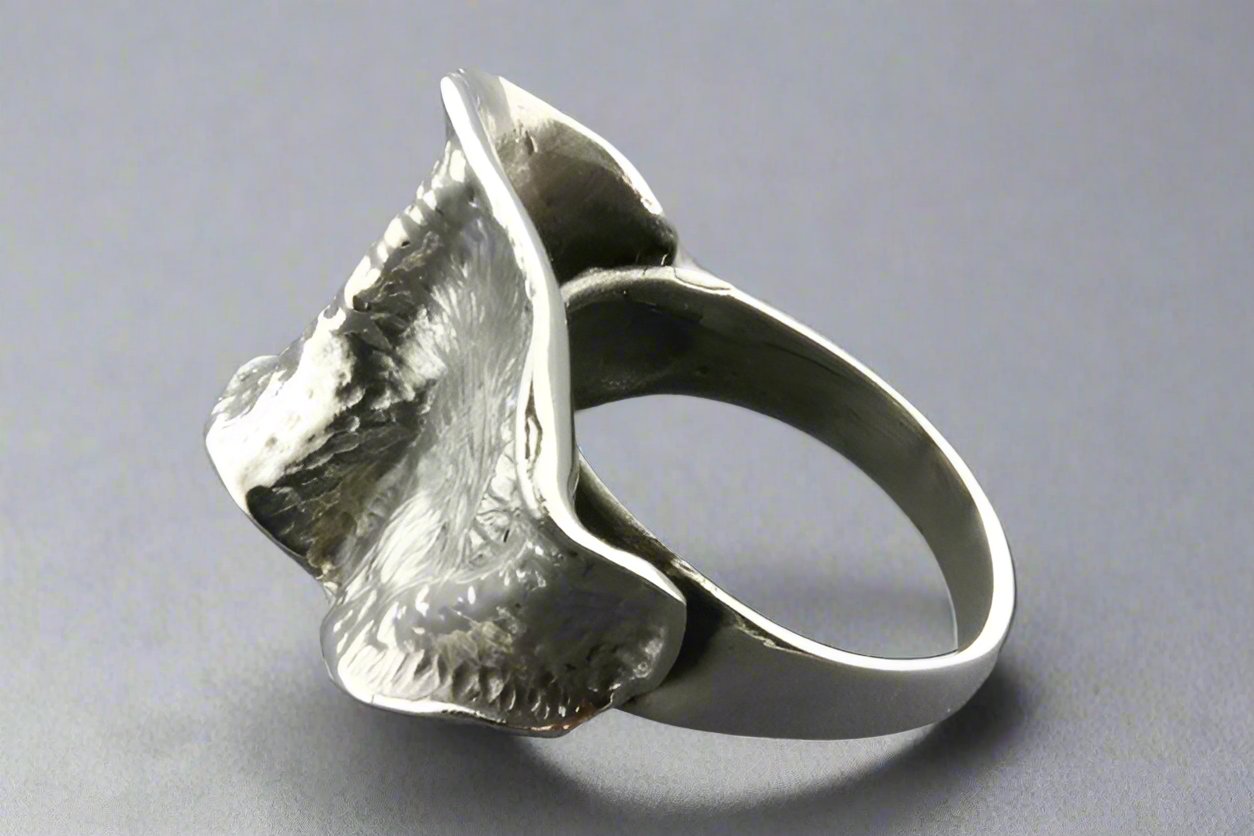 Oxidized Folded Ring - Sterling Silver Jewelry for Women, Elegant Boho Style Accessory - Perfect for Parties, Weddings & Everyday Wear