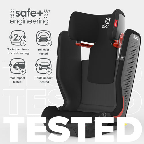 Diono Monterey 5 iST FixSafe Booster Car Seat for Kids - High Back Safety Car Seat with Side Impact Protection, Easy Installation for Travel & School Drop-Offs