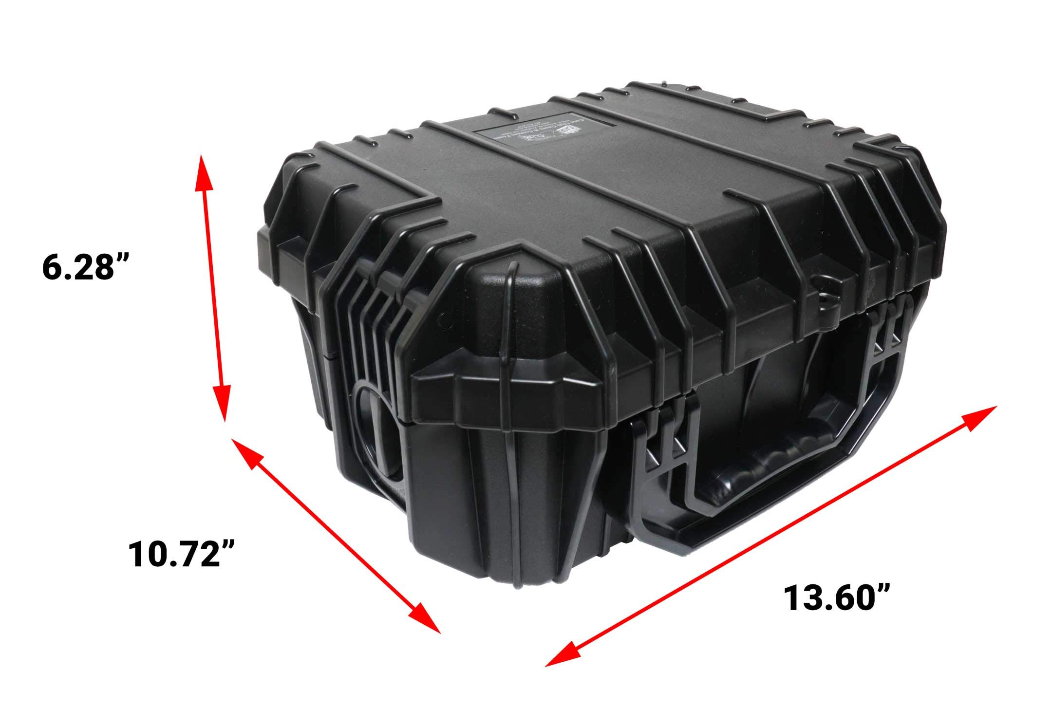 Waterproof Pistol Case for Desert Eagle - Pre-Cut Foam with Storage for 4 Magazines & Extra Barrel | Tactical Gun Case for Range, Hunting & Secure Transport