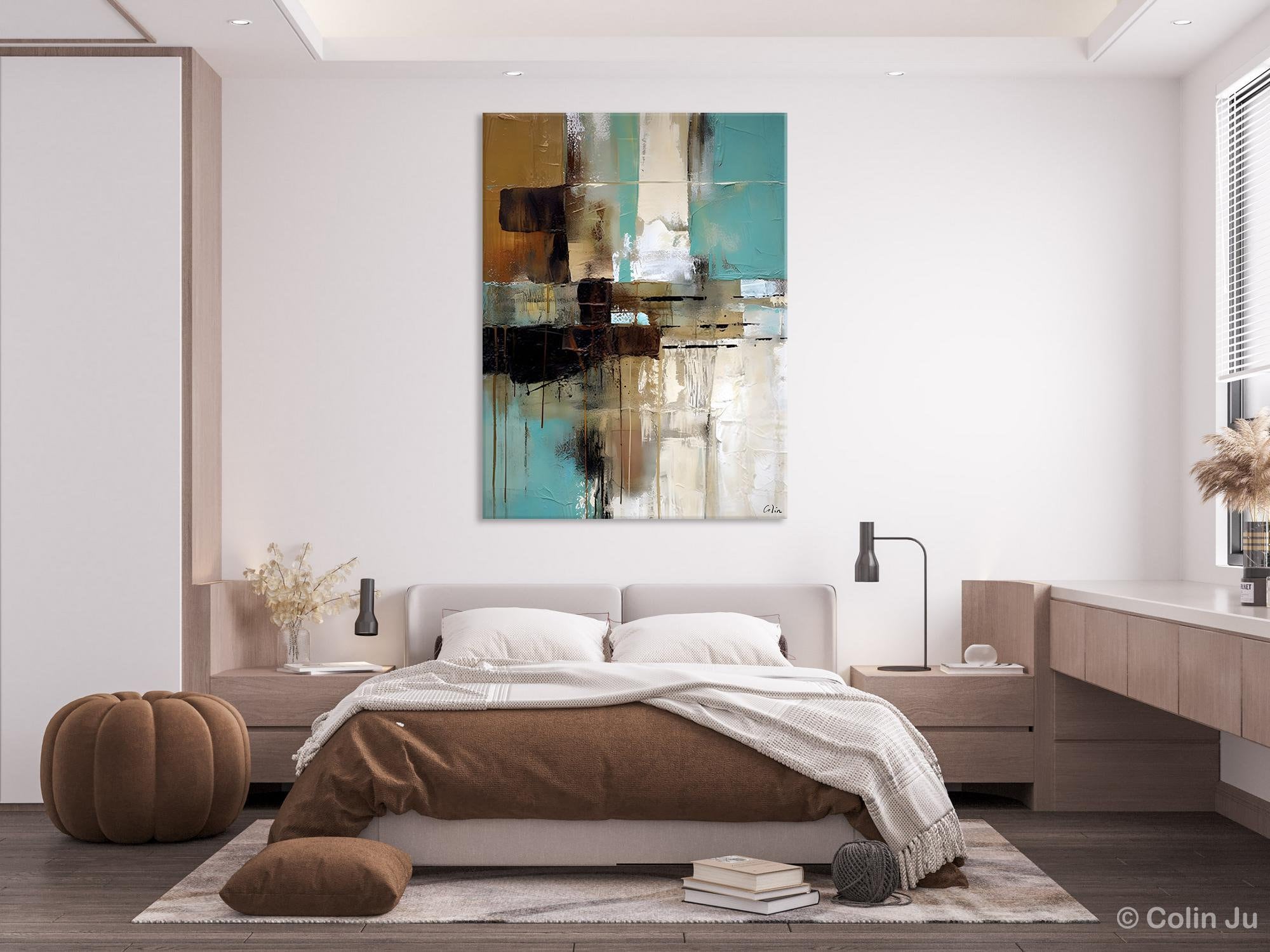 Hand Painted Canvas Art - Modern Extra Large Abstract Wall Paintings for Living Room Decor | Contemporary Original Artwork for Home & Office Interior Design